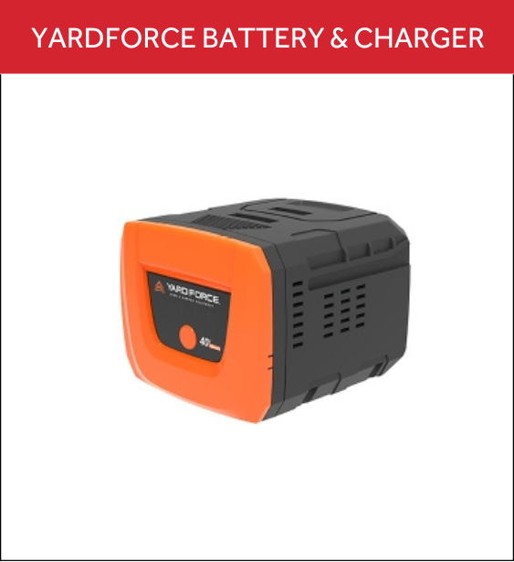 Yardforce battery and charger